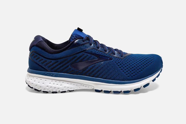 Brooks Men's Ghost 12 Road Running Shoes - Blue (SRQH89206)